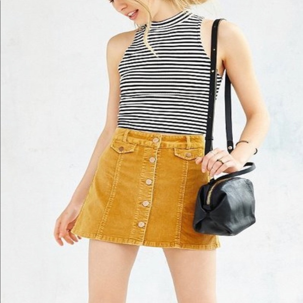 Urban Outfitters BDG Corduroy Button Skirt